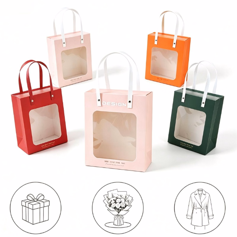 Transparent Display Window Gift Bag
