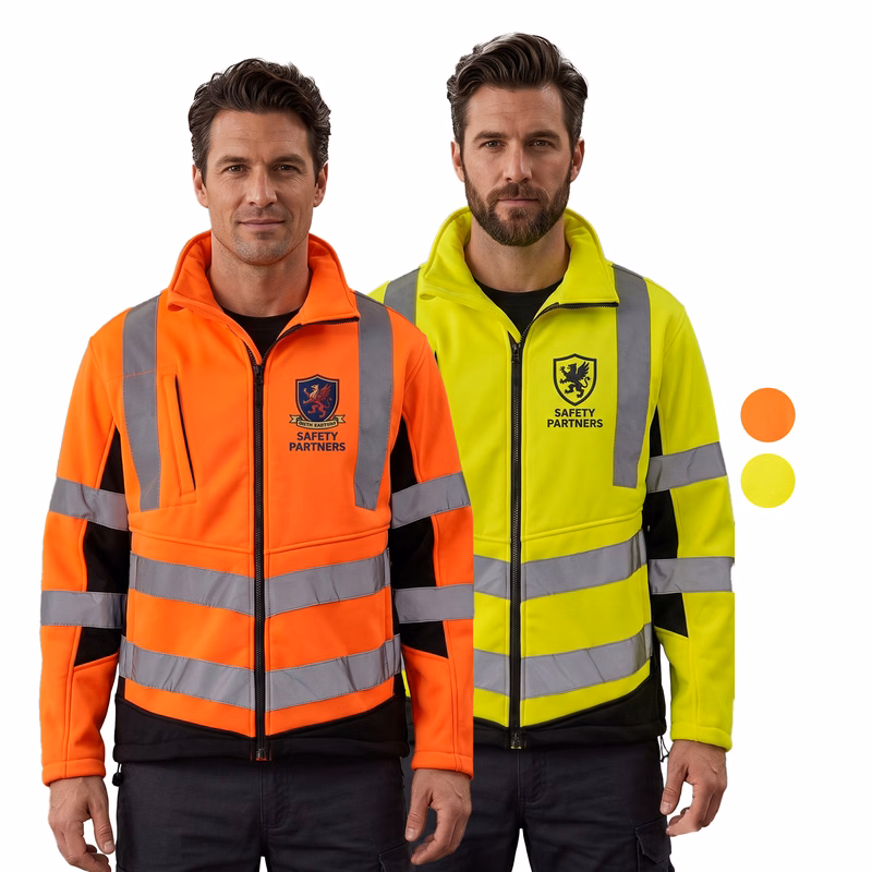 Class 3 Two Tone Reflective Tape Safety Jacket with Pocket