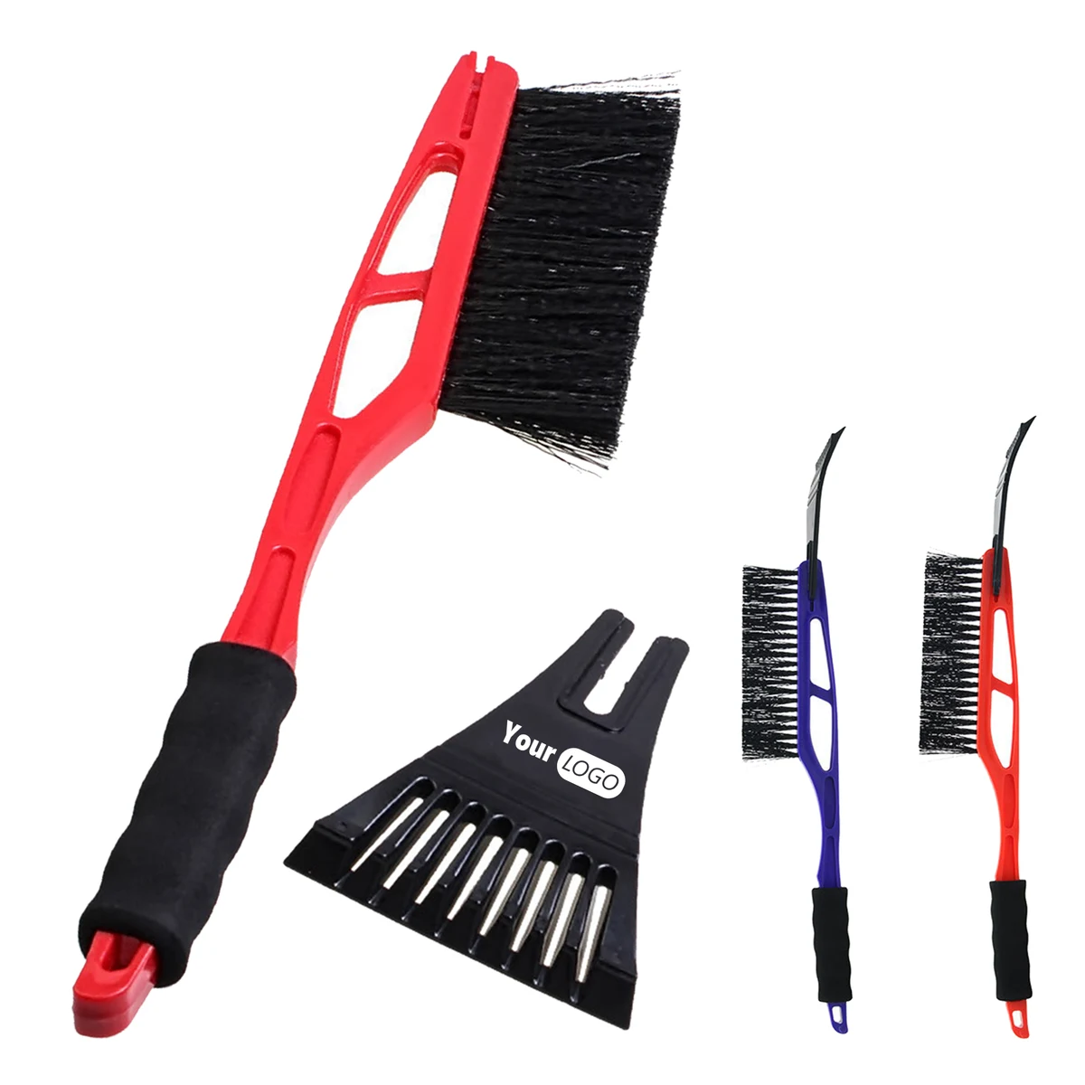 EVA Handle Snow Brush with Ice Scraper 1