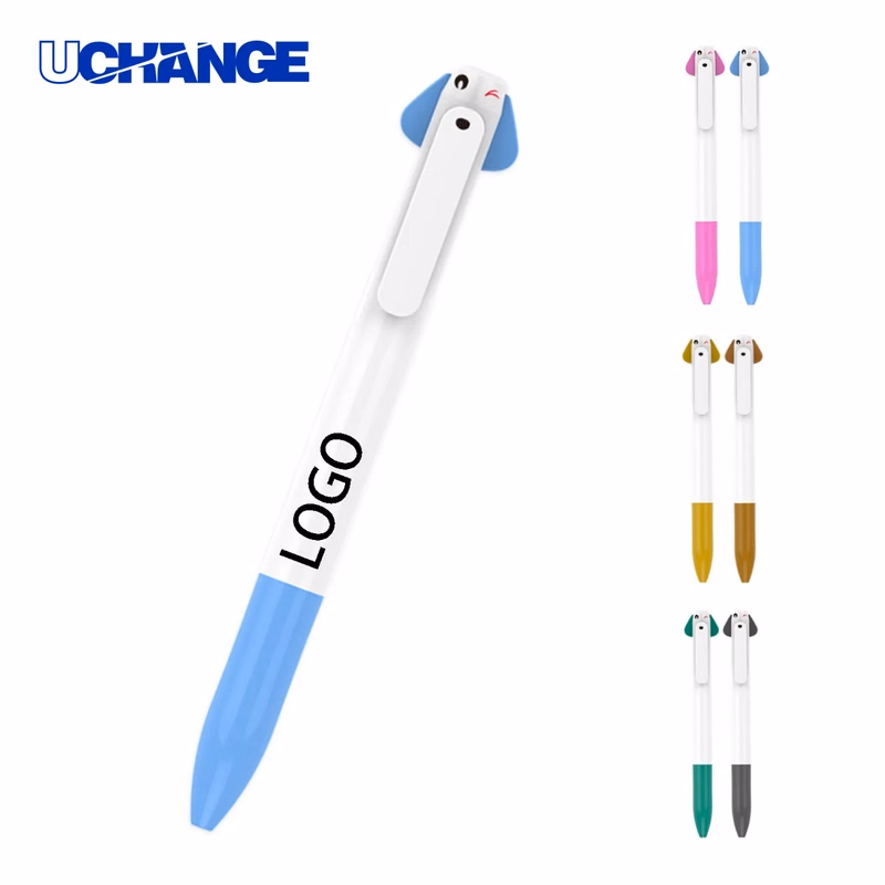 Cute Puppy Plastic Ballpoint Pen for Kids & Promotional Giveaways