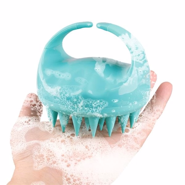 Silicone Massage Scalp Shampoo Brush Comb