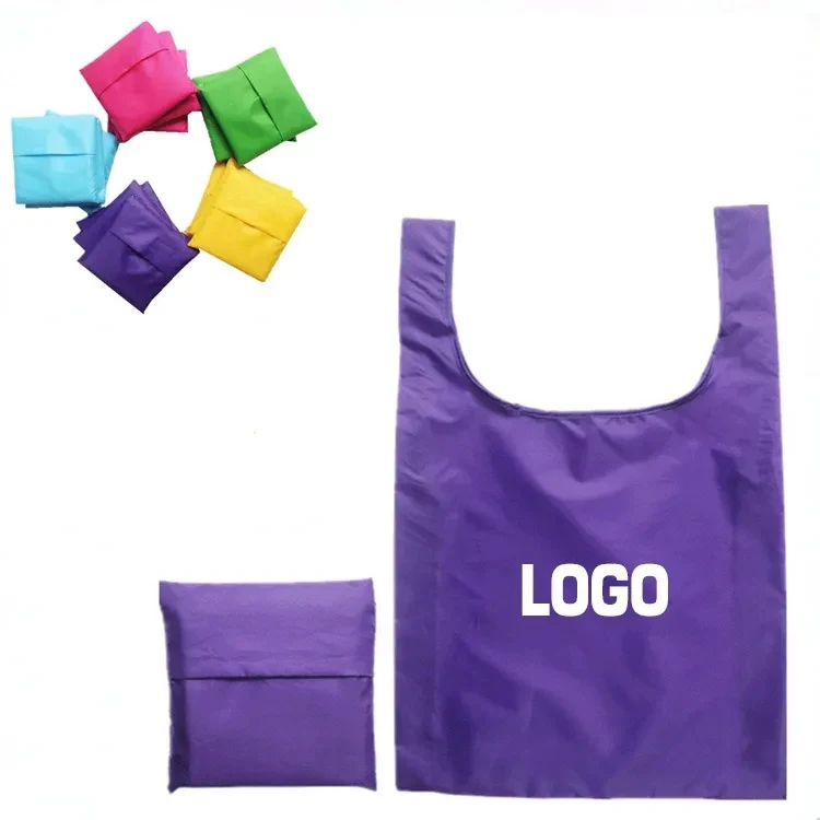 Foldable Polyester Shopping Tote with Pocket 1