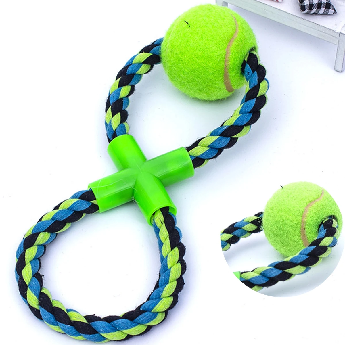 8-Shaped Dog Chew Tennis Ball Toy 1