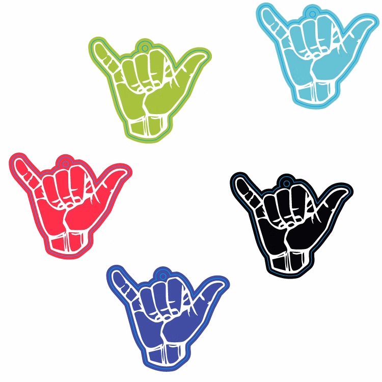 Rock On Shape Custom Air Fresheners - Top 10 Scents