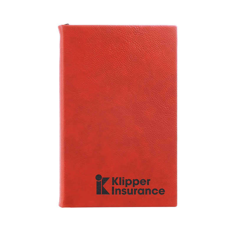 5" x 8" Red Leatherette Journal