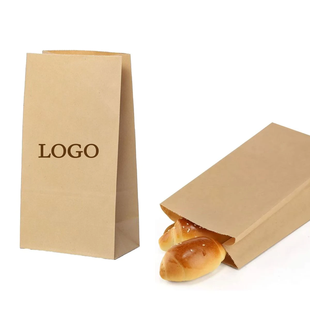 Heavy-Duty Food-Grade Kraft Takeout Bags 1