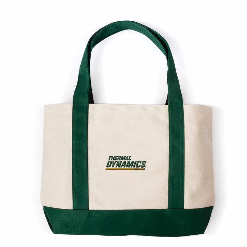 Embroidered Canvas Boat Tote