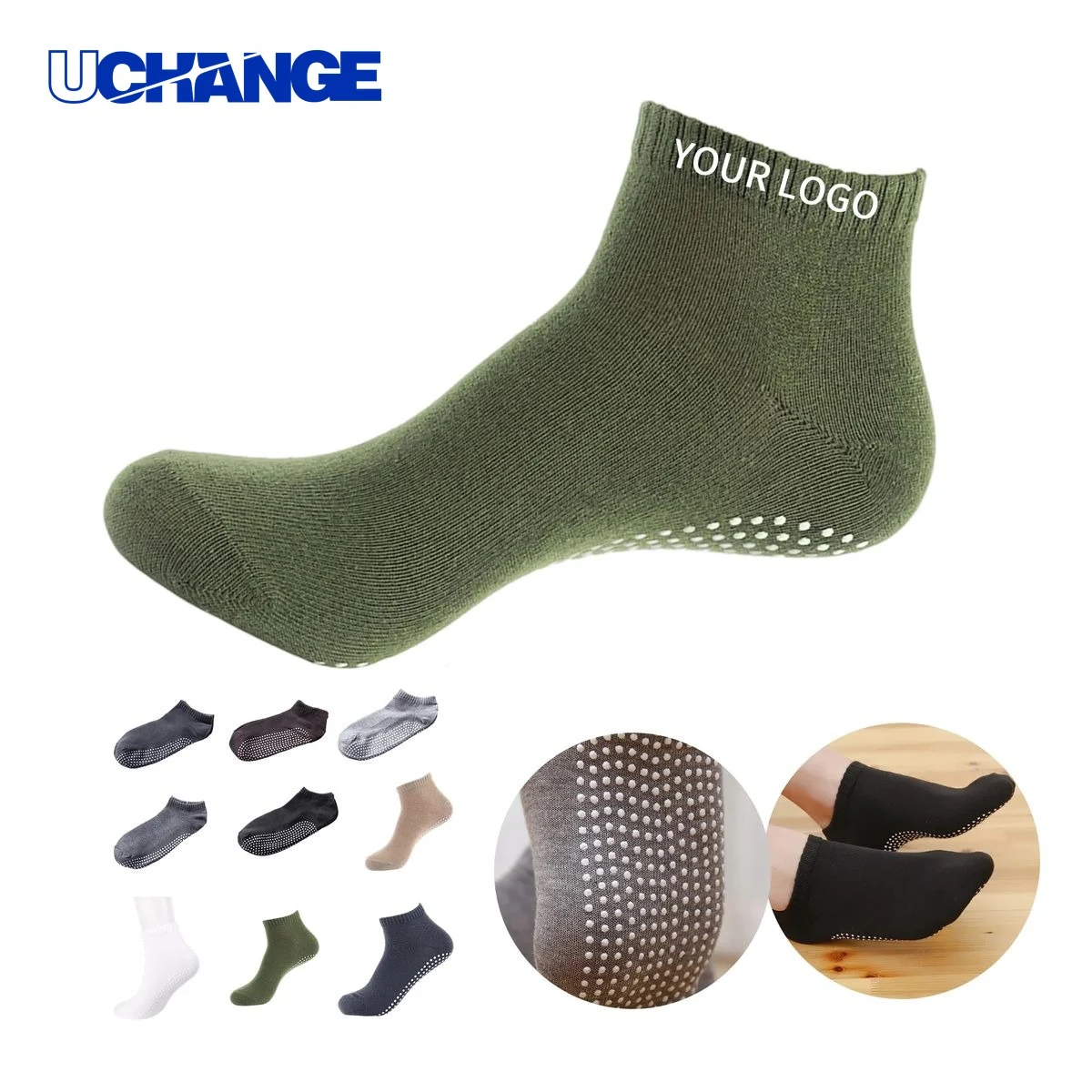 Men's Yoga Socks with Non-Slip Grip for Practice 1