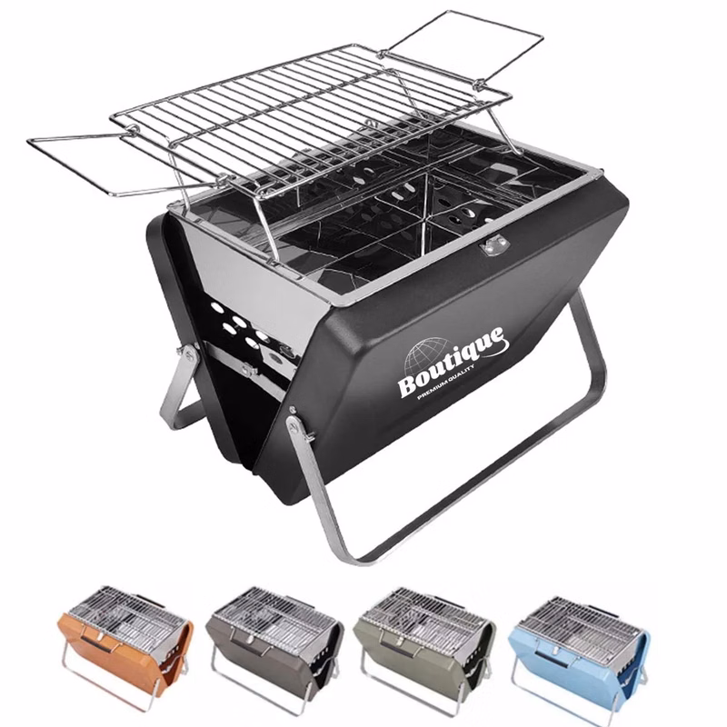 3-5 People Portable Compact Charcoal Folding Metal Grill
