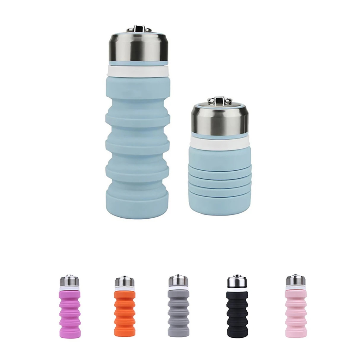 Collapsible Silicone Sports Bottle 1