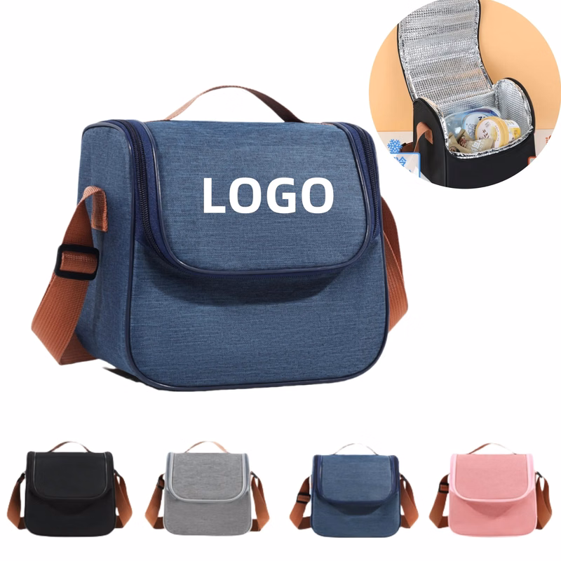 Insulated Thermal Lunch Tote Cooler Bag With Shoulder Strap