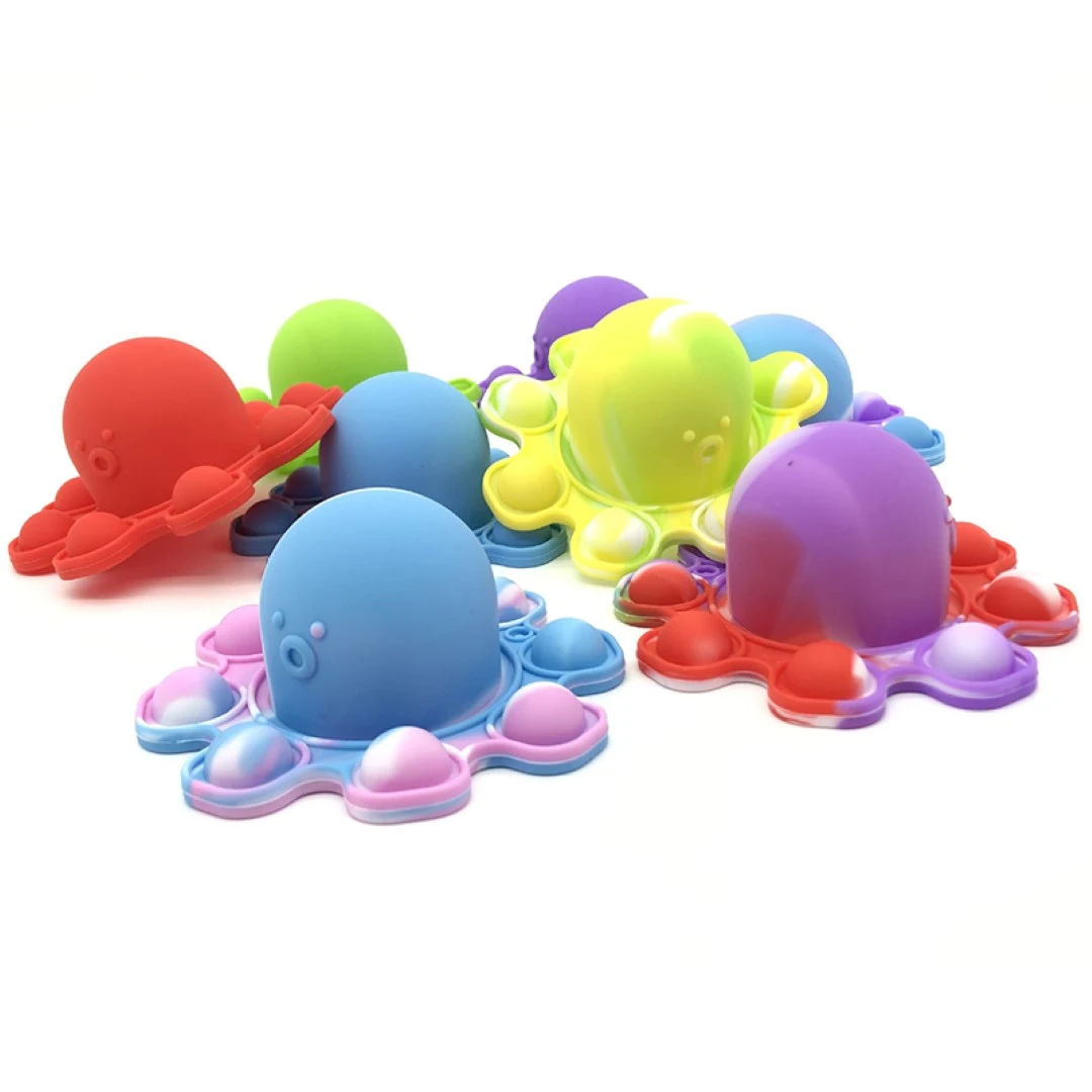 Squid Game Reversible Octopus Pop It Fidget Toy Keyring 1