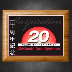 Bamboo Plaque with Sublimated Plate 1