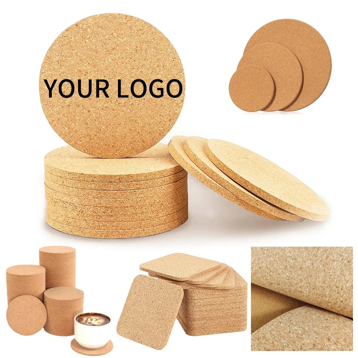 Reusable Cork Coaster Lightweight and Eco Friendly 1
