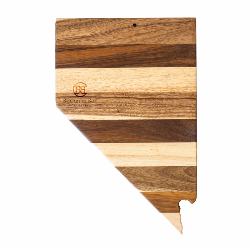 Rock & Branch® Shiplap Series Nevada State Shaped Wood Serving and Cutting Board