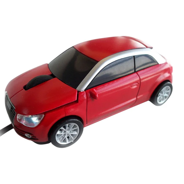 Red Audi Wired Mouse 1