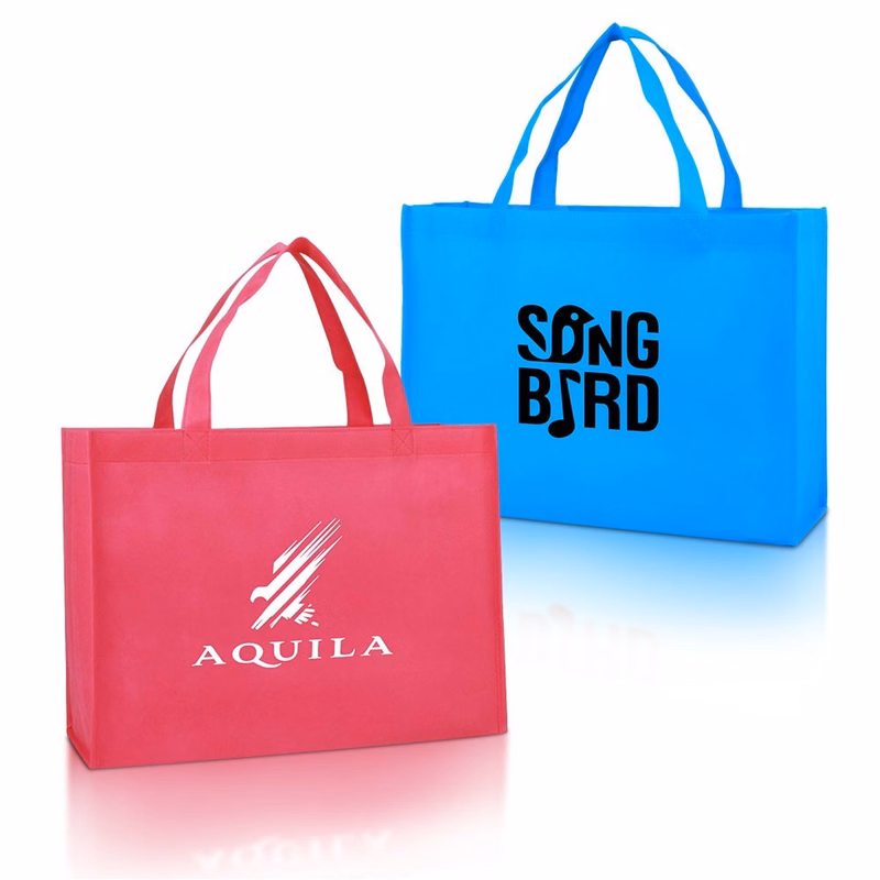Custom Non Woven Shopping Tote Bag With Logo 16" X 12" X 6"