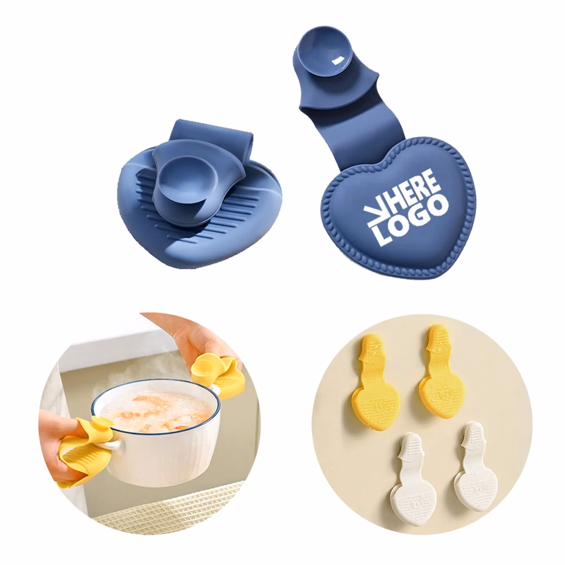 Silicone Heart Insulated Glove Clip MOQ 50PCS
