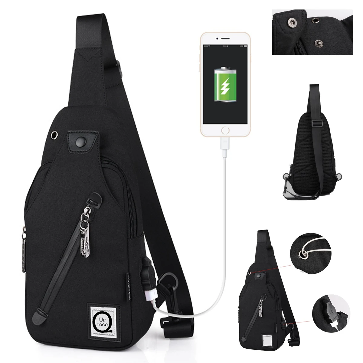 Cross-Body Bag W/ Charging Port 1