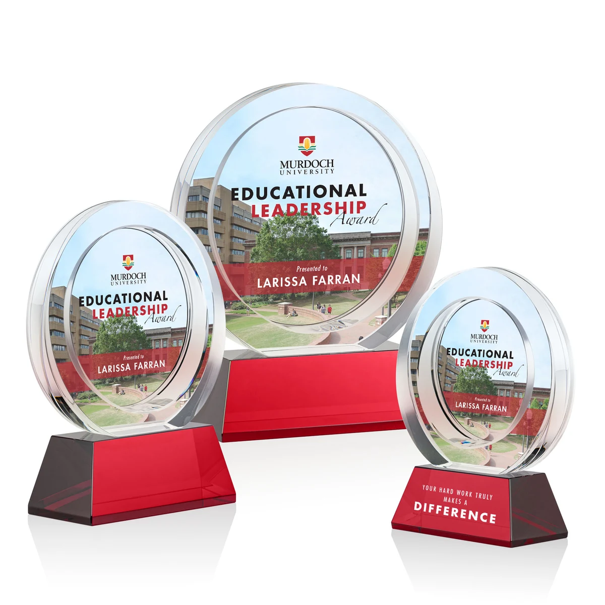 Templeton VividPrint™ Award on Base - Red 1