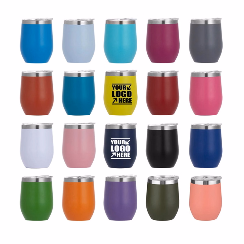 12Oz Wine Tumbler With Lid