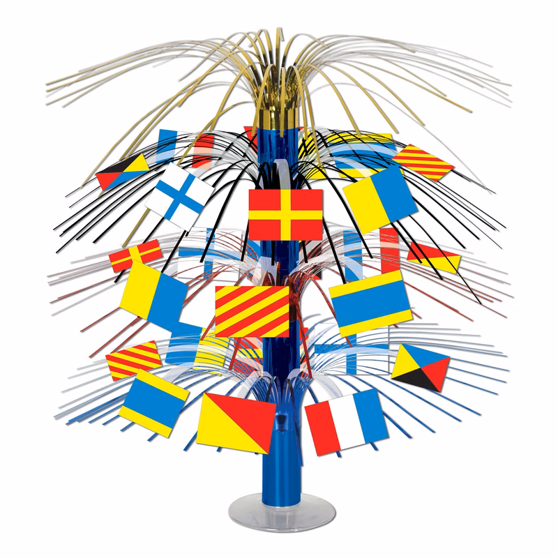 Nautical Flag Cascade Centerpiece