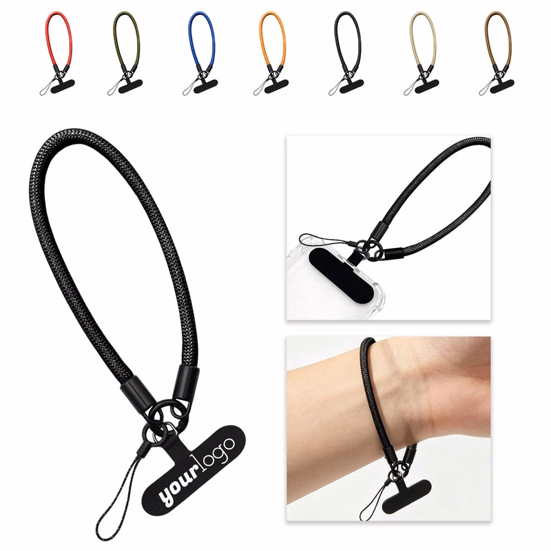 Detachable 8mm Braided Wrist Strap for Phone Accessories