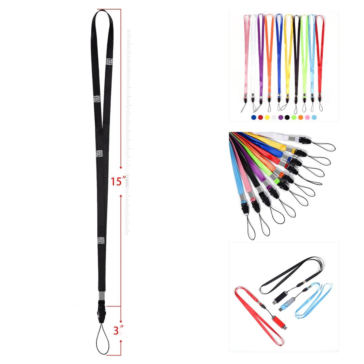 18-Inch Colorful Neck Lanyards 1