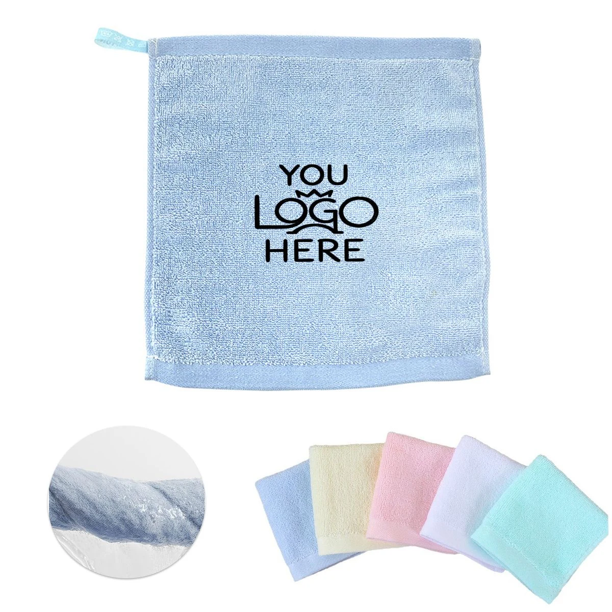 9.8" Small Cotton Towel with Hanging Loop 1