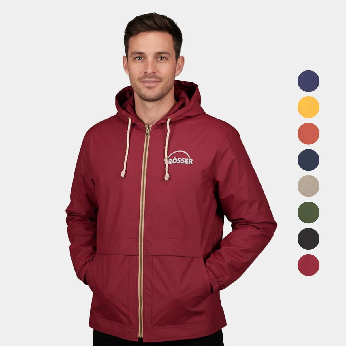 Weatherproof® Vintage Hooded Rain Jacket – Water-Resistant & Stylish 1
