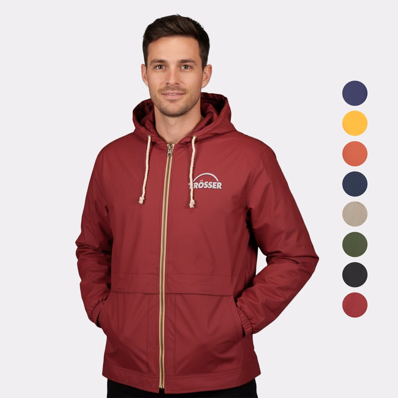 Weatherproof® Vintage Hooded Rain Jacket – Water-Resistant & Stylish