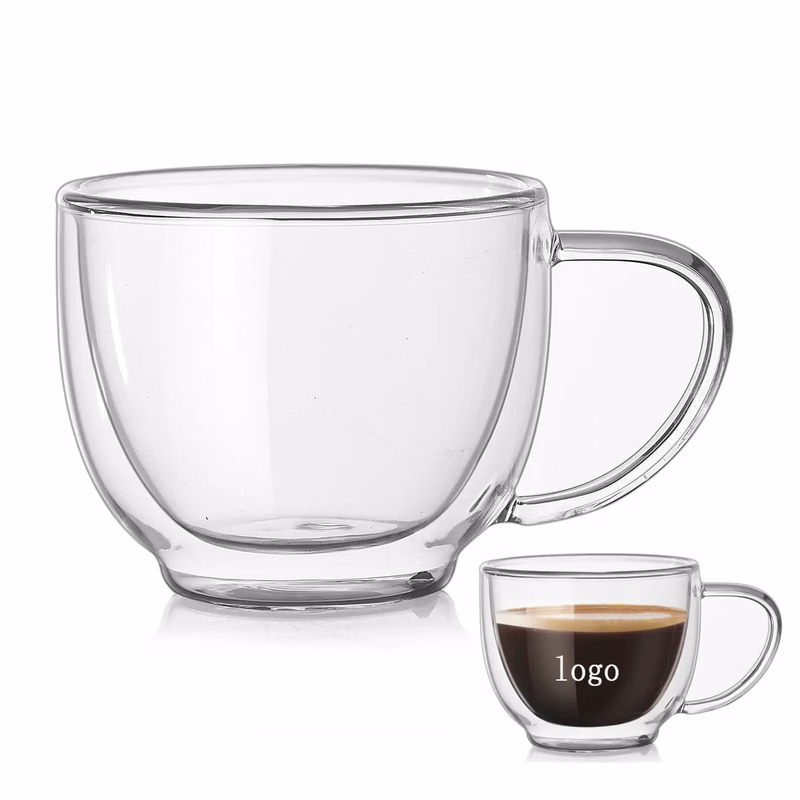 6.7oz Clear Glass Coffe Mug