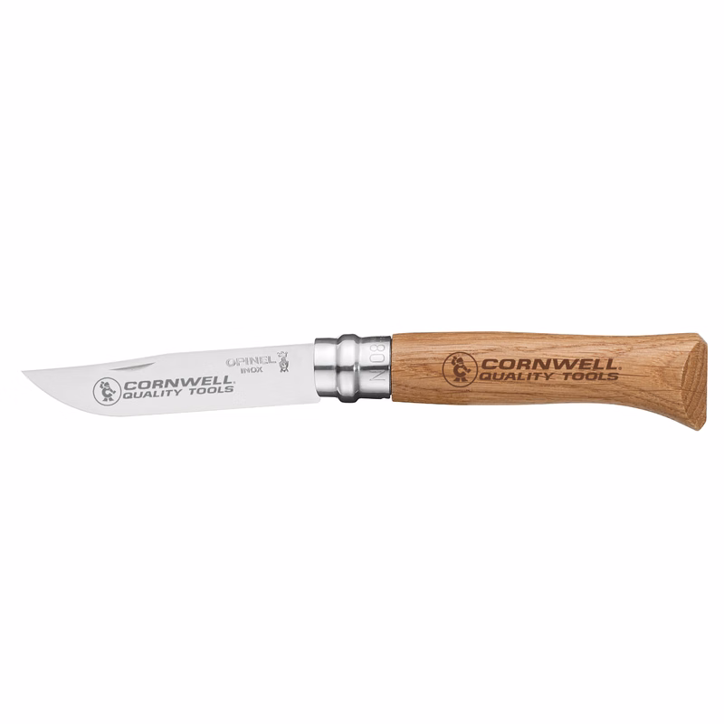 OPINEL® NO. 08 STAINLESS STEEL FOLDING KNIFE OAK WOOD