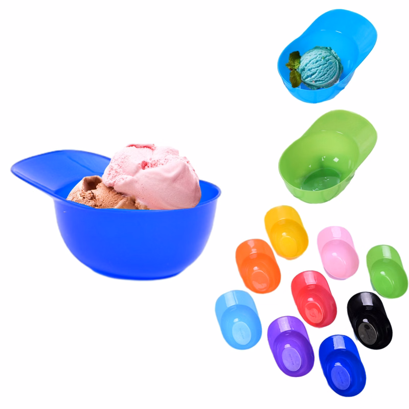 Mini Ice Cream Baseball Helmet Bowls