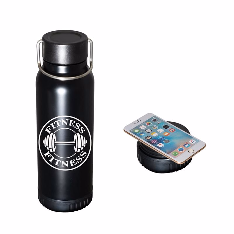 22 Oz. Dual-Purpose Water Bottle and Portable Charger in-one
