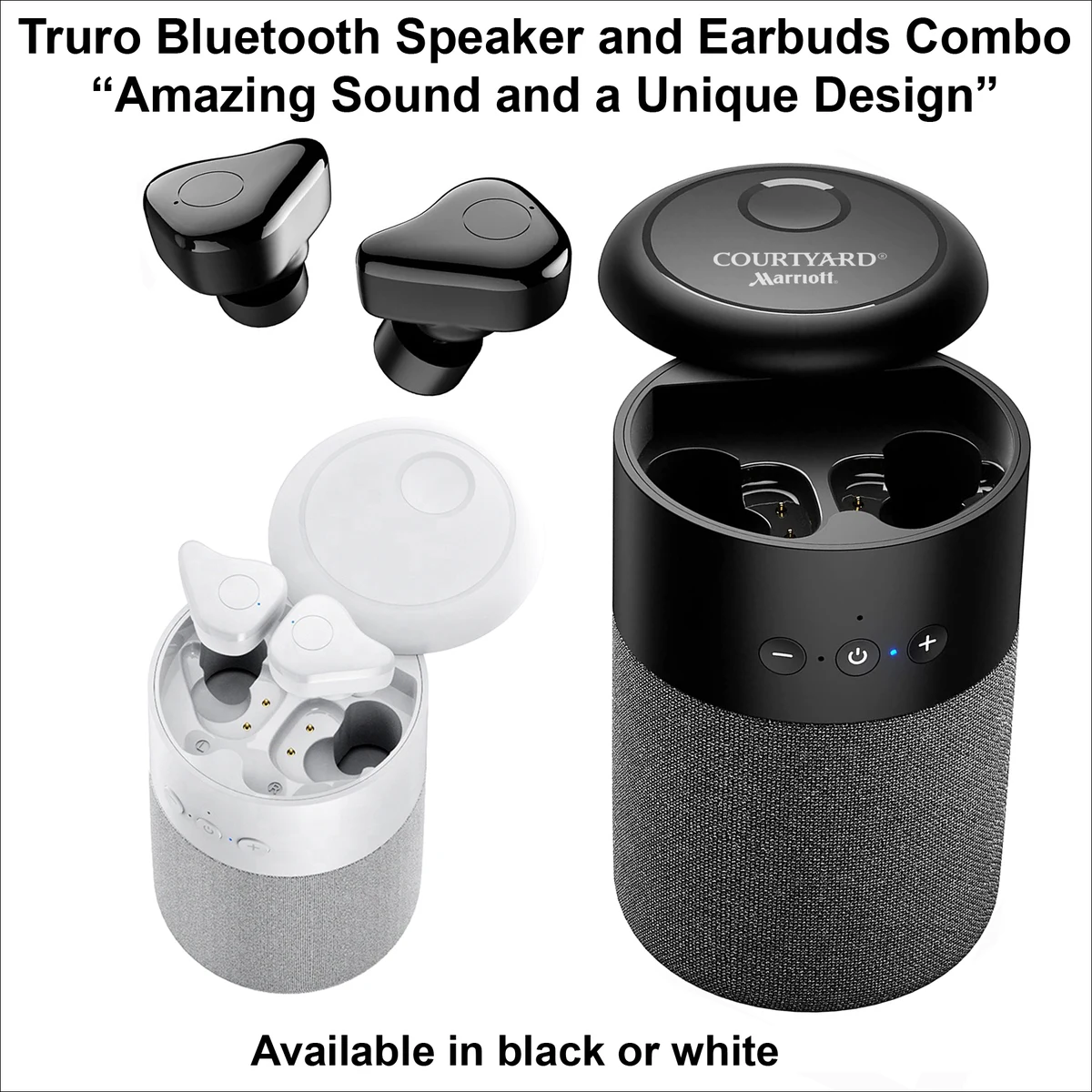 Truro Ear Buds and Bluetooth Speaker Combo 1