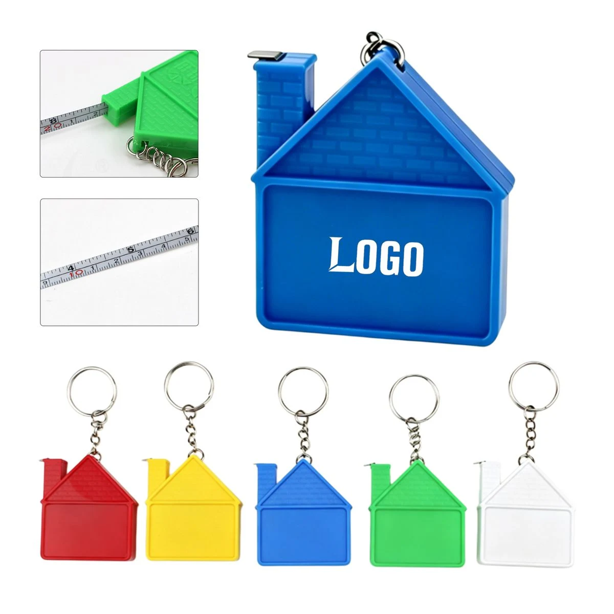 Mini House Shaped Keychain Tape Measure 1
