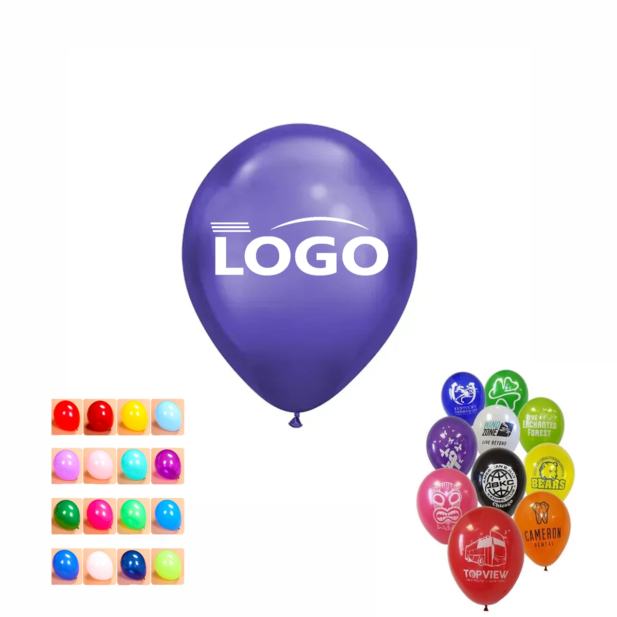 12" Custom Latex Balloons-9 MOQ 100pcs 1