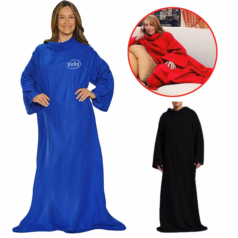 Wearable Blanket with Long Sleeves