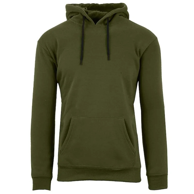 Unisex Heavyweight Fleece Pullovers - Olive M-2X Hood, custom hoodie or sweatshirt with logo imprint 1