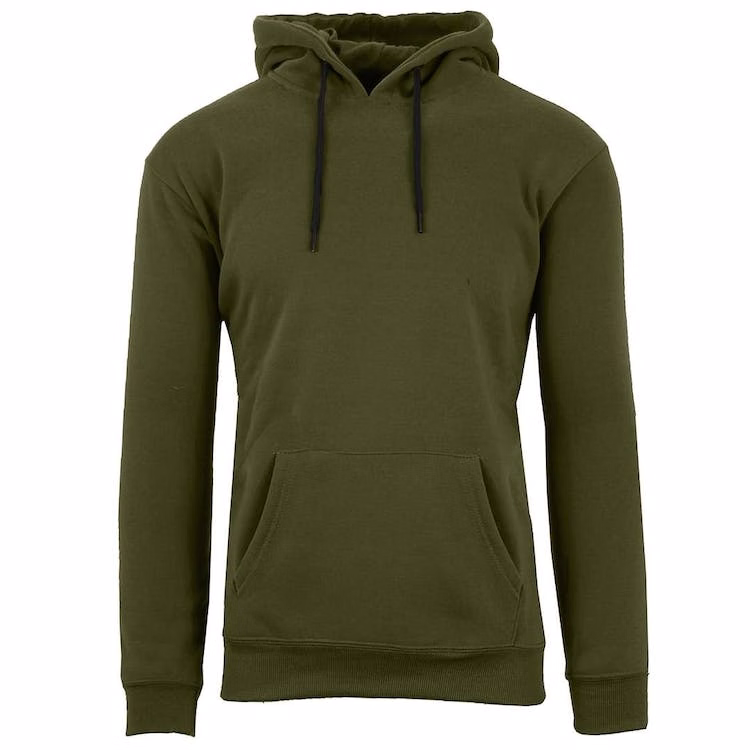 Unisex Heavyweight Fleece Pullovers - Olive M-2X Hood
