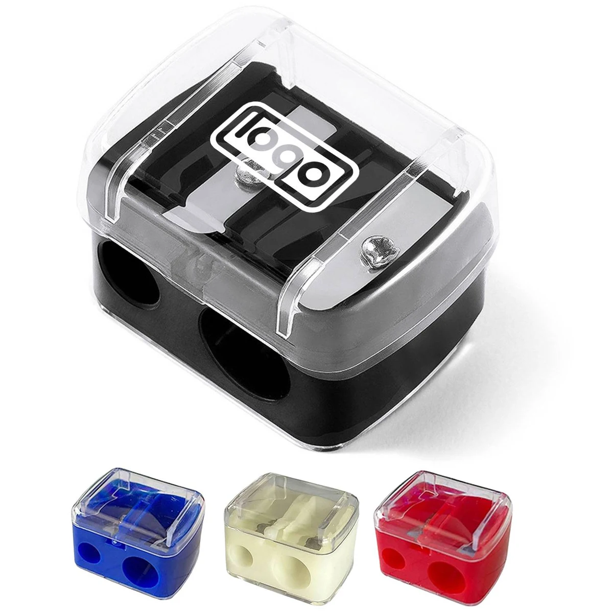 Plastic Dual Hole Pencil Sharpener 1