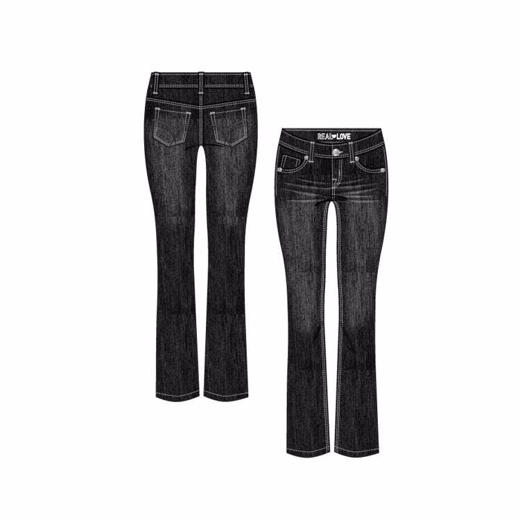Girls Denim Boot Cut Jeans - Sizes 7-16