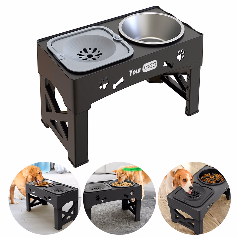 Stainless Steel Dual Bowl Integrated Lifting Feeder
