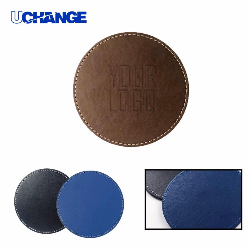 Heat-Resistant PU Leather Coaster Mat