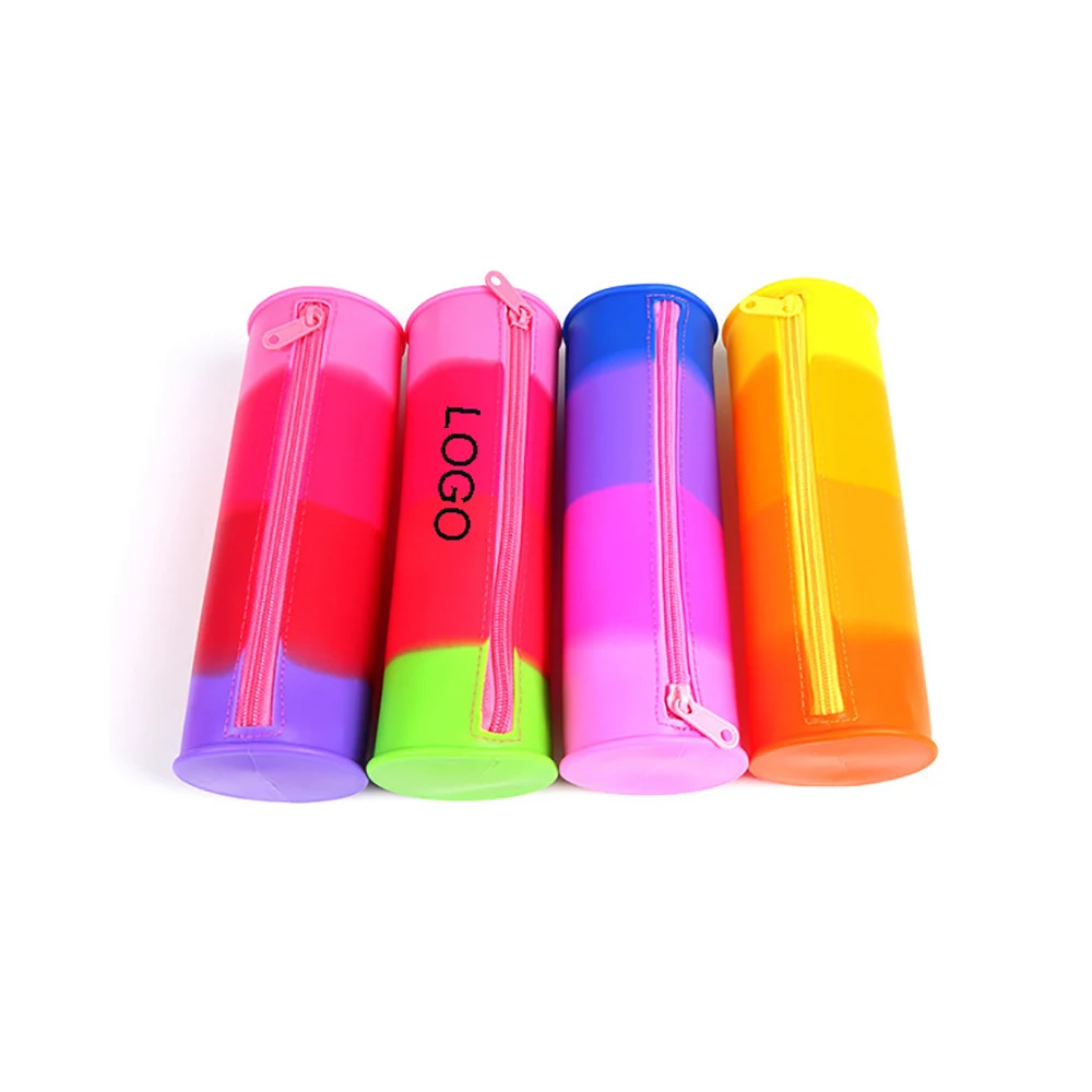 Candy Color Silicone Pen Case Purse 1