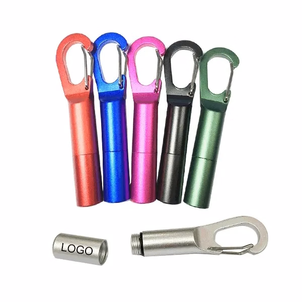 Waterproof Mini Pill Box Keychain