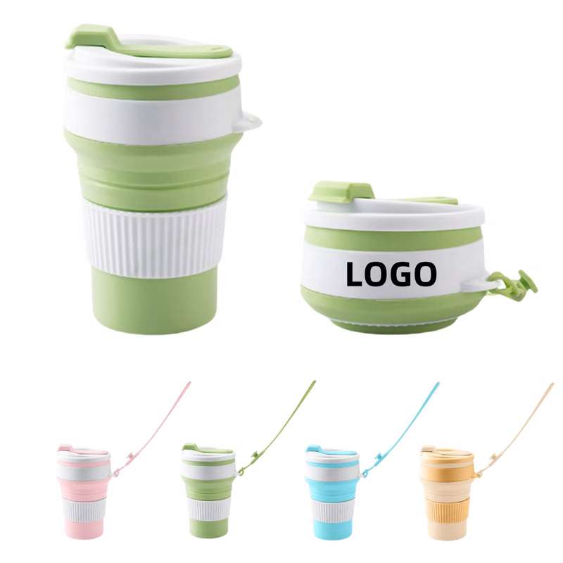 12oz Portable Silicone Collapsible Cup