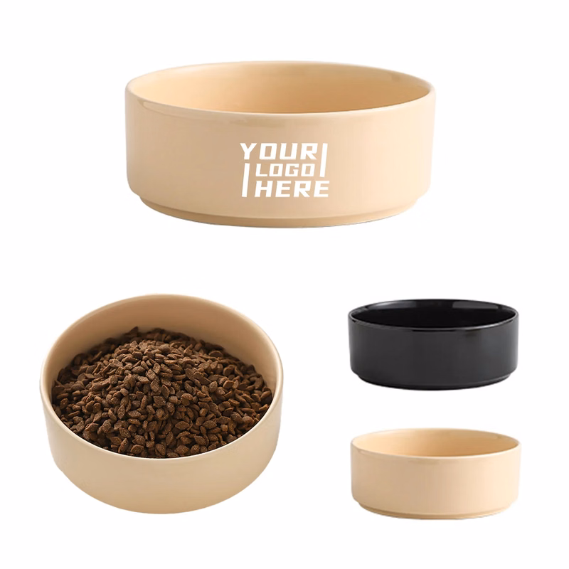 Matte/Gloss Ceramic Dog Bowl