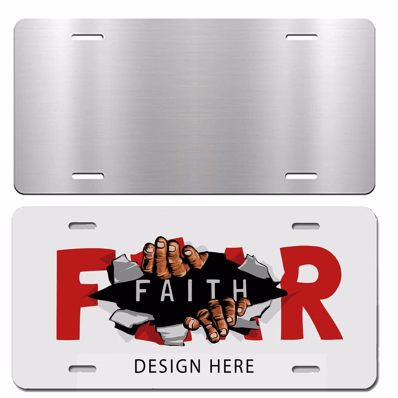 Custom Aluminum Plate Frame with Logo Printing